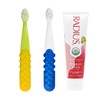 RADIUS Toddler Toothbrush and Toothpaste Bundle for Kids, 2 Pack