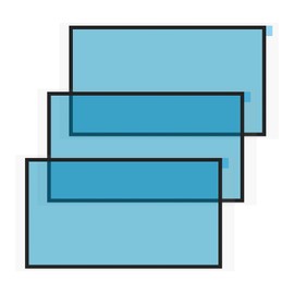 eMagTech 3pcs Double Sided Adhesive Glue Tape Dust Seal LCD Adhesive Double Side Sponge Seal Compatible with Switch Touch Screen Digitizer Black