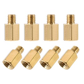 uxcell M3x6mm+3mm Male-Female Brass Hex PCB Motherboard Spacer Standoff for FPV Drone Quadcopter, Computer & Circuit Board 100pcs