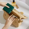 40Pcs Dark Green Small Jewelry Boxes 3.54×3.54×1.26in Cardboard Jewelry Gift
