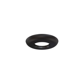 Crimson AV CAE Decorative Escutcheon Plate, Black, Clamps around 1.5" NPT pipe, Decorative plastic conceals hole in ceiling tile for a clean look, Compatible with all ceiling extensions and components