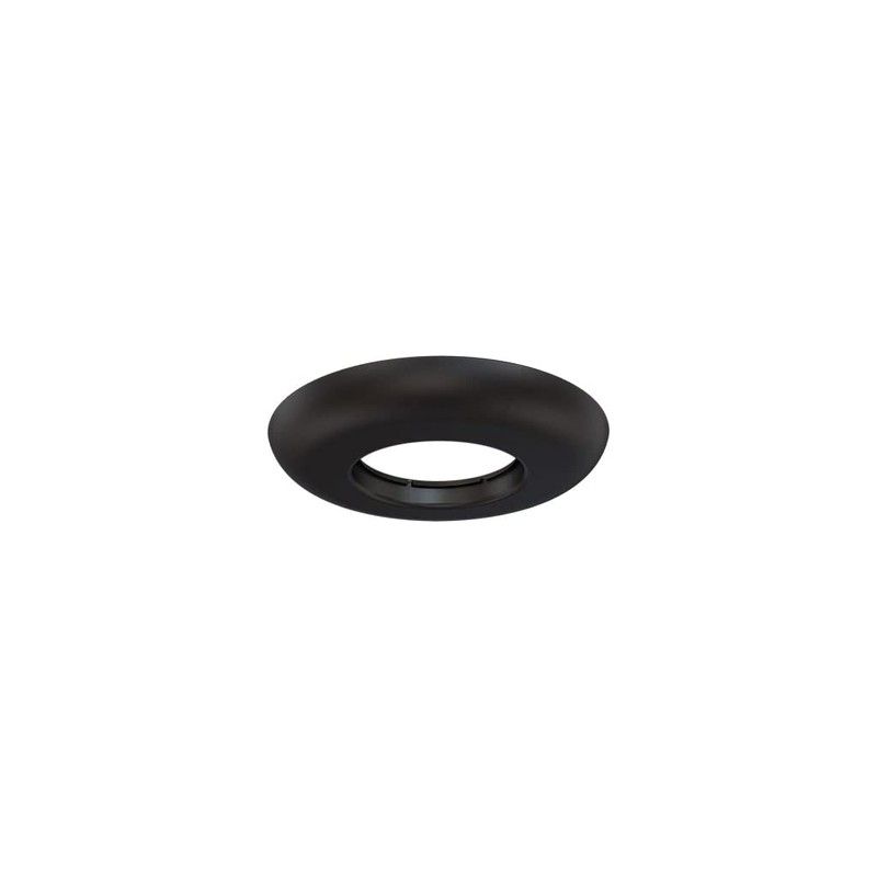Crimson AV CAE Decorative Escutcheon Plate, Black, Clamps around 1.5"