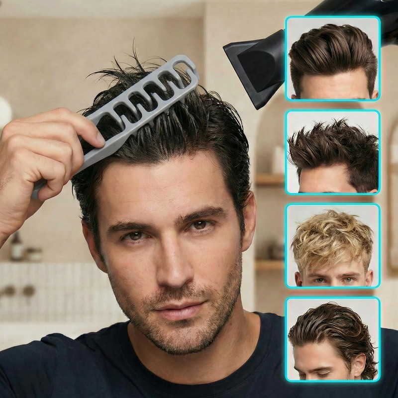 Texture Styling Comb for Men & Women, Wide & Fine