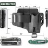 EDC Multitool Sheath for Belt - Compact Knife and Flashlight
