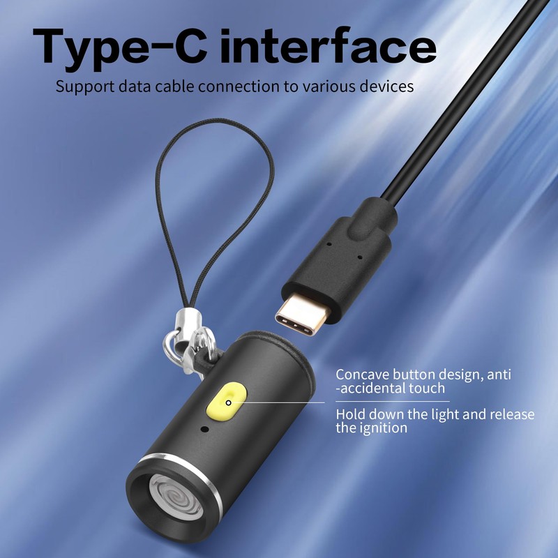 YAODHAOD Electric Lighter USB C, Windproof Flameless Lighter,Type C Mini