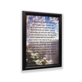 Crossroads Home Décor Memorial Picture Frame, In Memory of Loved One, Memorial Presents, If Tears Could Build a Stairway Framed Picture, 2183B
