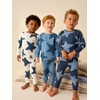 NEXT 3 Pack Long Sleeve Pyjamas, Blue/Navy