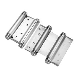 Pair of 4" Stainless Steel Cafe Saloon Door Swing Self Closing Double Action Spring Hinge