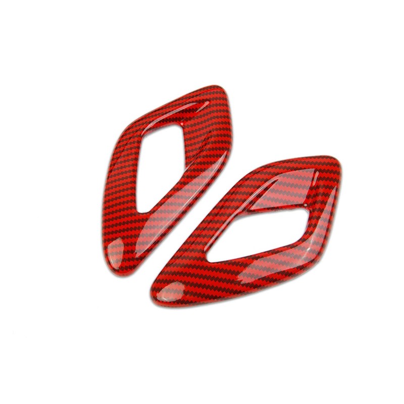 Korlot Red Carbon Fiber Interior Door Handle Cover Trim Accessories