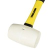 16oz White Rubber Mallet Non Marking Hammer with Fibreglass Handle