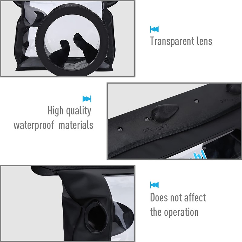 Dry Bag, Underwater Sealed Reusable Waterproof Housing Camera for Swimming