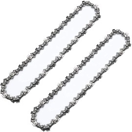SEESII 2 Pack 6 Inch Mini Chainsaw Chain, for 6 Inch Cordless Electric Chainsaw, 0.043 Inch Gauge, 1/4 Inch LP Pitch, 39 Drive Links