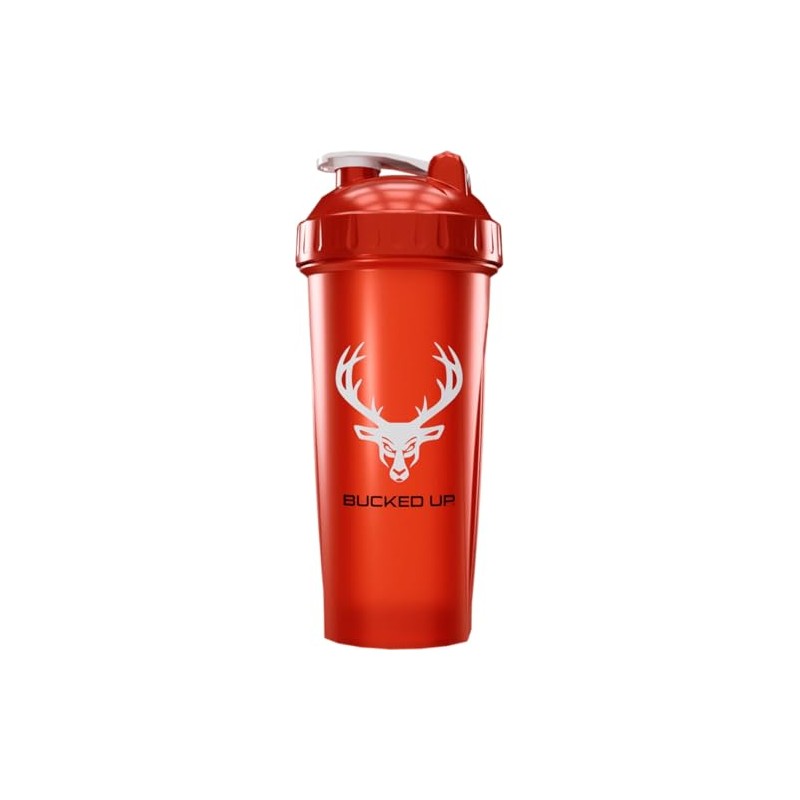 Bucked Up Perfect Shaker Bottle, 28oz, BPA-Free, Dishwasher Safe, Leak-Proof,