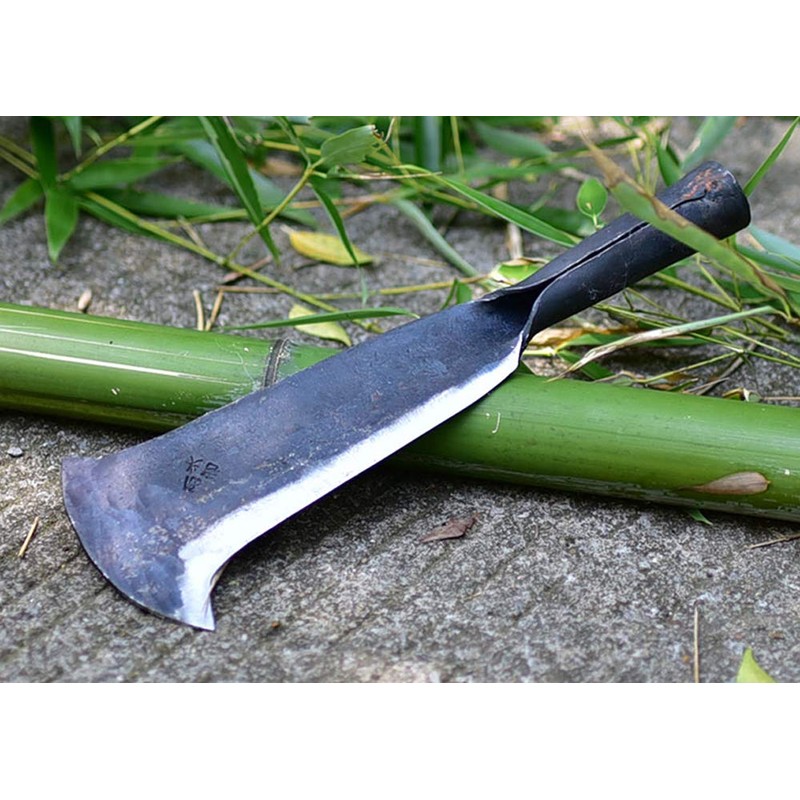 Thick Steel Blade Brush Axe, Heavy Duty Billhook Machete Hatchet