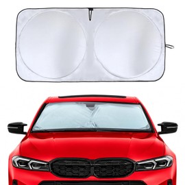 EcoNour Parasol para Parabrisas de Coche | Protección Completa contra Calor y UV | Parasol de Alto Rendimiento con Bloqueo de Luz | Diseño Plegable Mantiene Fresco el Interior | Almacenamiento