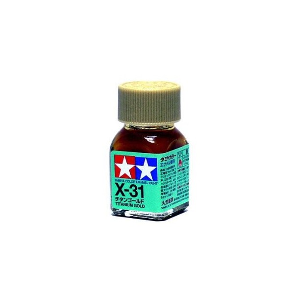 RCECHO® 2x Tamiya Model Color Enamel Paint X-31 Titanium Gold
