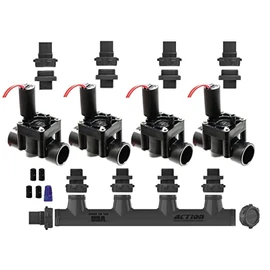 SPW Hunter Premium Valve Manifold System PGV100GS - Heavy Duty Action Machining Parts - 3/4'' or 1'' Slip PGV-100 (4 Zone)
