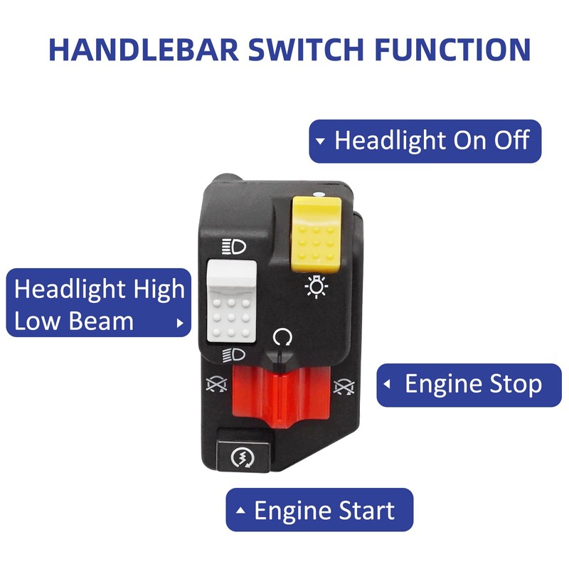 Handlebar Switch Start Stop Headlight for Honda TRX400EX Sportrax 400