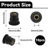 10 x Motorcycle Mounting Windshield M6, Motorcycle Windscreen Screws Rubber