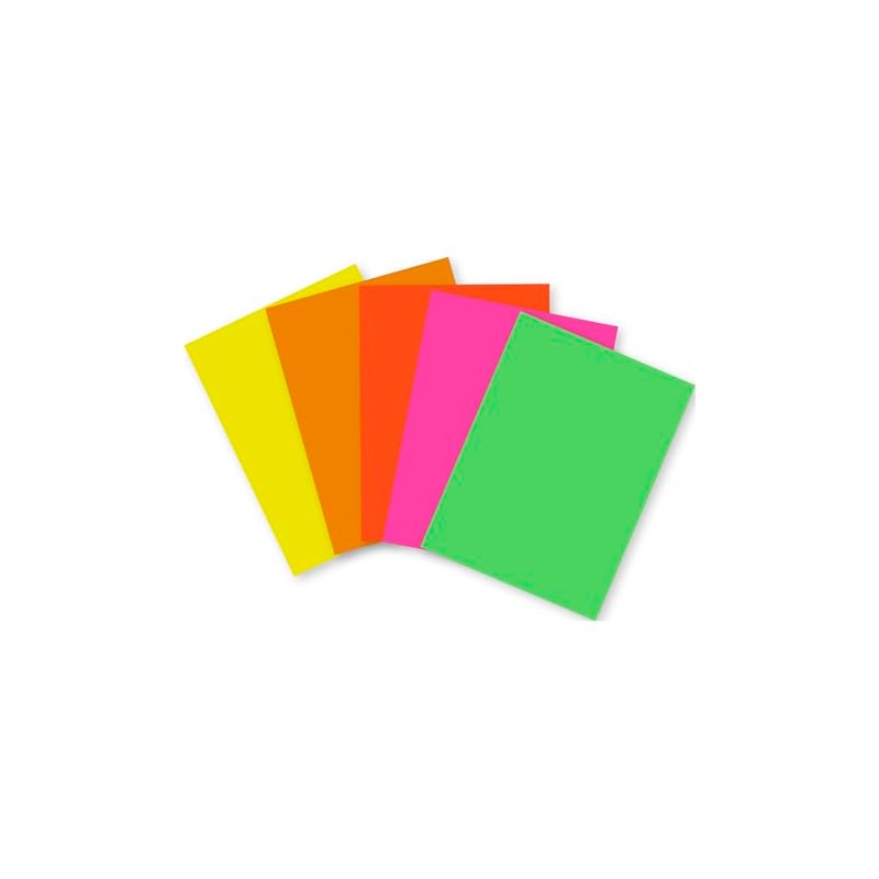 Clairefontaine 93921C Pack of 100 Sheets in Neon Colours, DIN