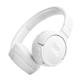 JBL Tune 670NC - Adaptive Noise Cancelling with Smart Ambient Wireless On-Ear Headphones, Up to 70H Battery Life with Speed Charge, Lightweight, Comfortable and Foldable Design (White) (Renewed)