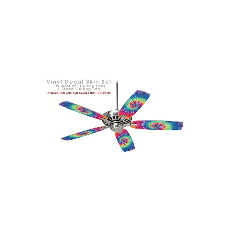 Tie Dye Swirl 104 - Ceiling Fan Skin Kit fits