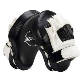 Valleycomfy Boxing Curved Focus Punching Mitts- Leatherette Training Hand Pads,Ideal for Karate, Muay Thai Kick, Sparring, Dojo, Martial Arts