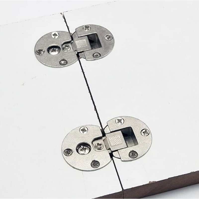 Wanlian (2 Pieces) 90-Degree Flap Hinge Adjustable Cabinet Door Hidden