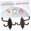 NOLITOY 2pcs Antique Iron Wall Mounted Hooks Swivel Arms Design