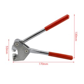 Multifunctional Sealing Pliers Kits, 41 in 1 Eye Pliers Hand Tools, Plastic Coated Handle, 8-10mm Sealing Size, Red