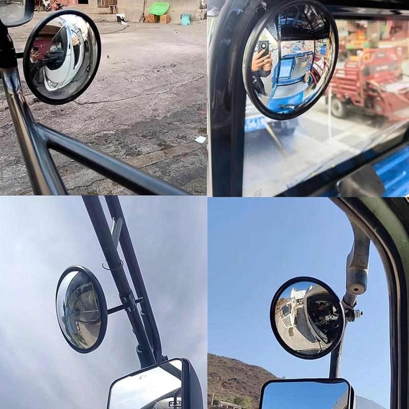 Convex Mirror 5.7'' Wide Angle Round Corner Mirrors HD Reflective