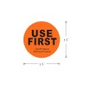 Hcode 1.5 inch “Use First” Inventory Control Label Permanent Adhesive