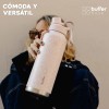 Termo Botella Termica 1.2 Lt Buffer Acero Inoxidable + Tapas