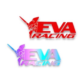 KOZUKI Neon Genesis Evangelion Rei Car Stickers - Red Reflective EVA Racing Vinyl Stickers for Car, Wall & Motorcycle