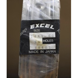 EXCELL RIMS 14x1.60 28 HOLES SILVER TAKASAGO ZS407: KAWASAKI KX80 1987