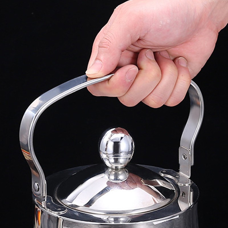 Teapot with Filter 201 Stainless Steel Thickened Gooseneck Pour Over