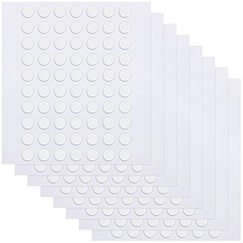 560Pcs Double Sided Sticky Clear Dots Stickers Removable Round Putty Sticky Tack No Trace Sticky Putty Waterproof Small Stickers for Festival Decoration (6mm, 560)