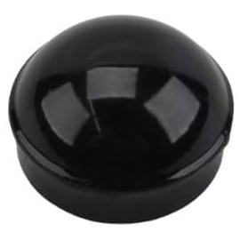 Ozark Fence - Chain Link Fence Round Dome External Post Caps - Black Coated Die Cast Aluminum Fence Post Caps - Chain Link Caps - 4 Pack - Fits 2-7/8" Round Metal Post