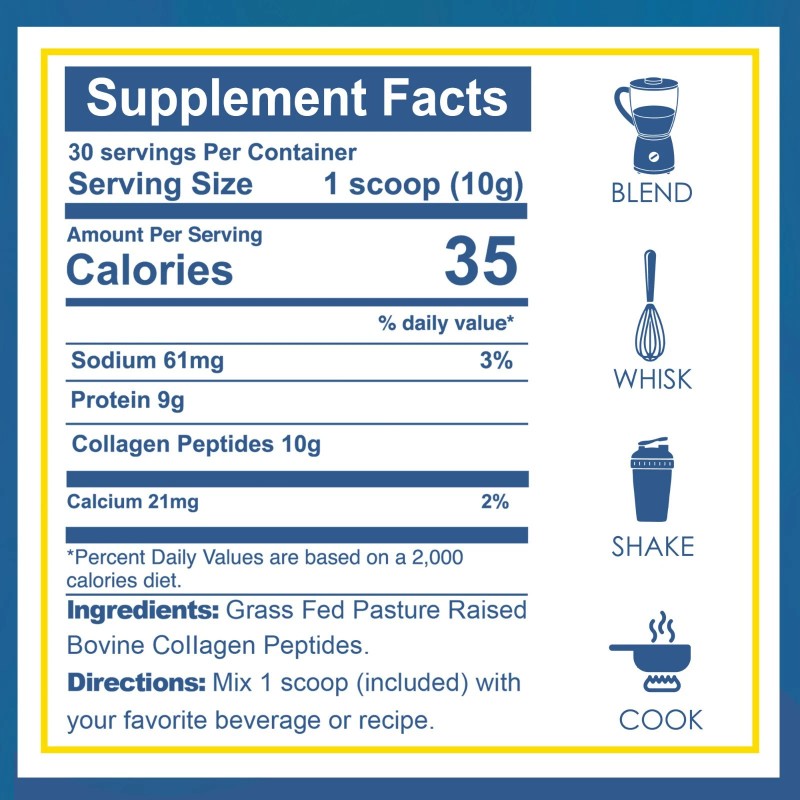 Zammex Collagen Peptides Powder Type I & III Hydrolyzed Protein