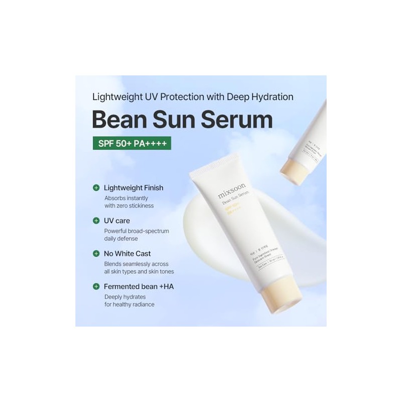 Bean Sun Serum – FPS 50+ PA++++, Protector Solar sin