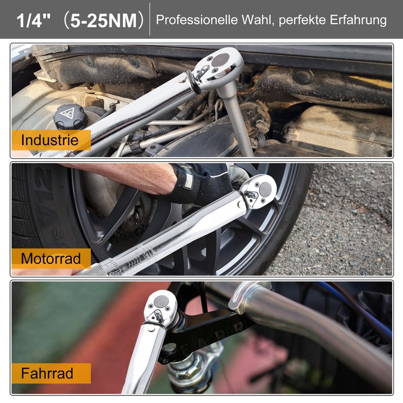 Holdfiturn Torque Wrench Square Drive Adjustable Wrenches, Ratchet Wrench with