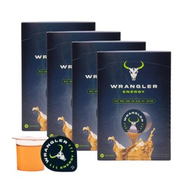 Wrangler Energy by Java House - Single Serve Liquid Energy Drink Concentrate Pods - Peel and Pour - Lightly Sweet Tangy Energy - Pack of 48