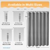 River Dream Grey Shower Curtain with Liner Set, Waffle Fabric