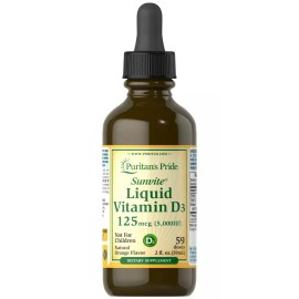 Puritan's Pride Liquid Vitamin D3 5000 IU - 2 oz