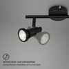 BRILONER Leuchten LED Ceiling Light Bathroom Adjustable LED Ceiling Light