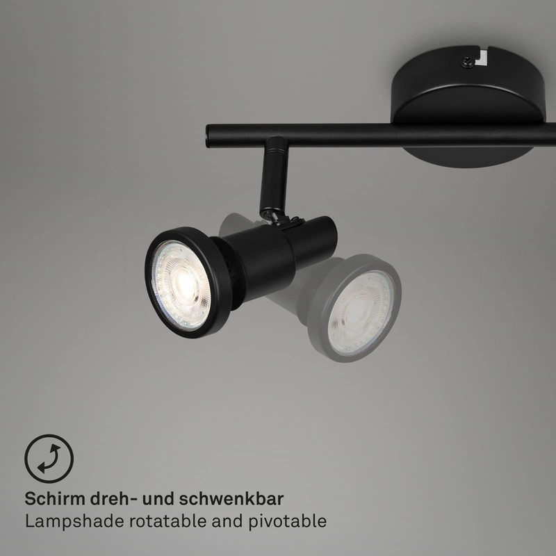 BRILONER Leuchten LED Ceiling Light Bathroom Adjustable LED Ceiling Light