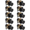 Probrico Bulk Passage Door Knobs Interior 10 Pack, Matte Black