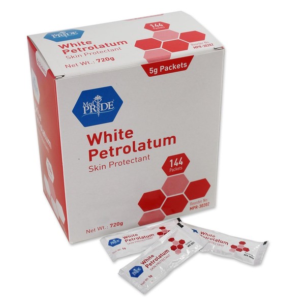 MedPride White Petrolatum (5g. Packets Case of 6 Boxes of 144)