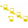 WUBAO Tampere Evident Disposable Lock Plastic Security Padlock Seals Number