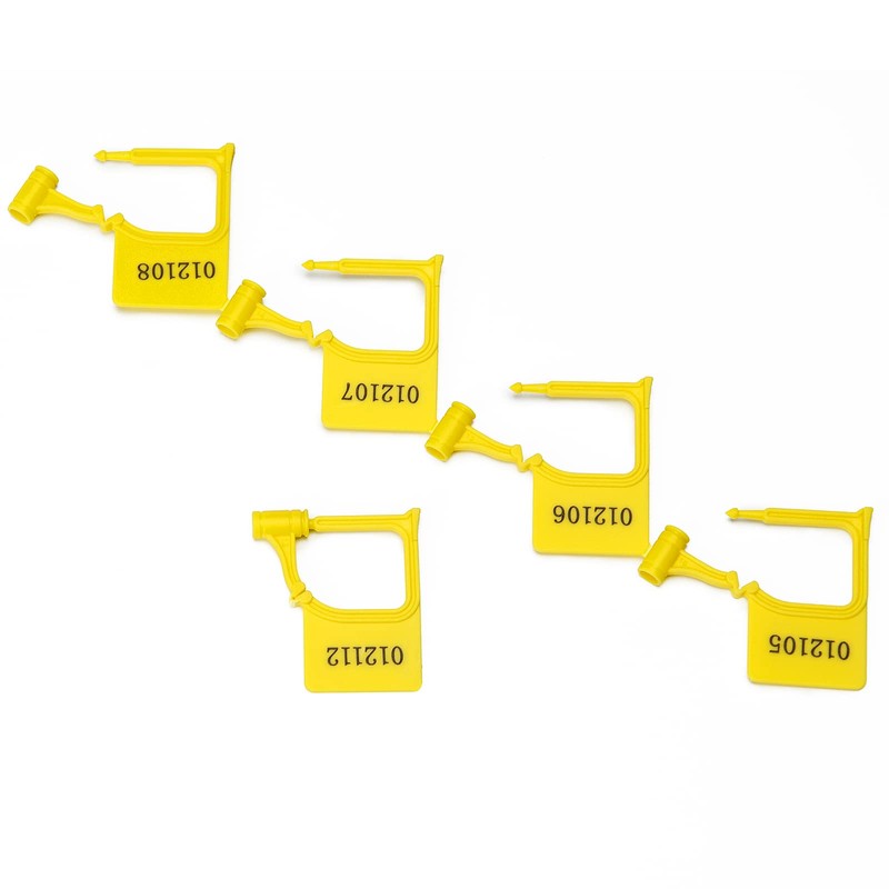 WUBAO Tampere Evident Disposable Lock Plastic Security Padlock Seals Number